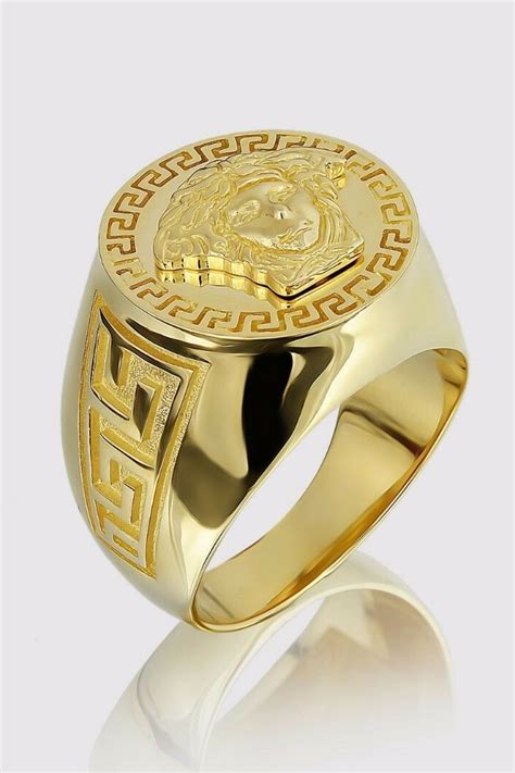 gold versace men ring|versace gold ring for men.